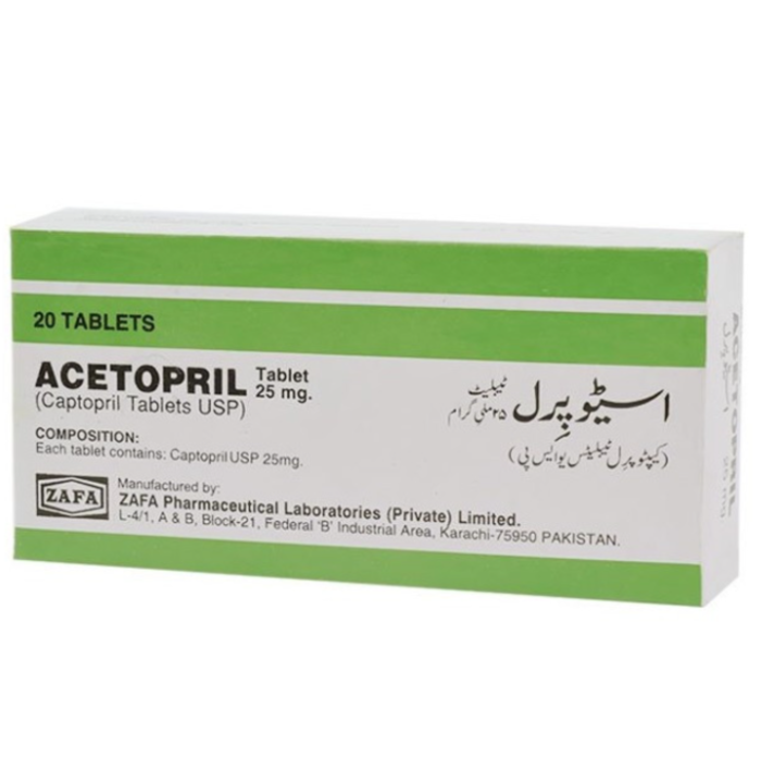 Acetopril 25mg Tablets (20s)