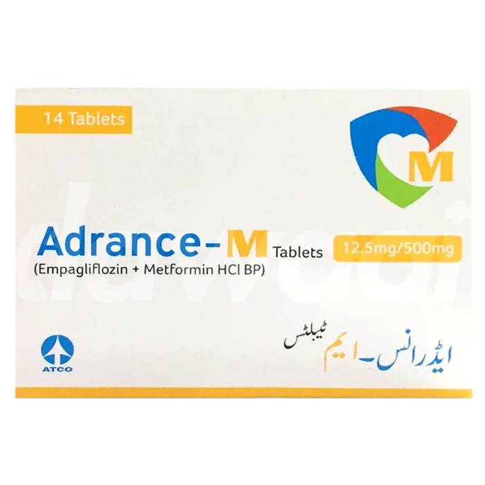 Adrance M 12.5mg/500mg Tablets (14s)