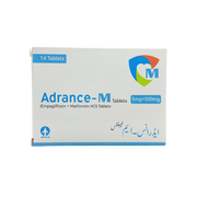 Adrance M 5mg 500mg Tablets