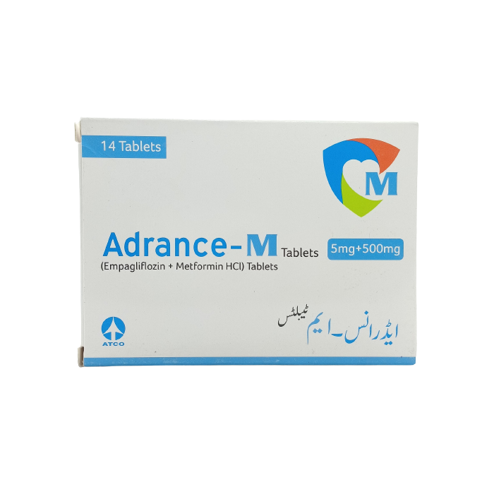Adrance M 5mg 500mg Tablets