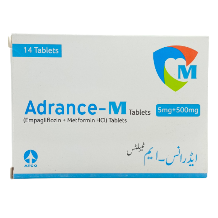 Adrance M 5mg/500mg Tablets (14s)