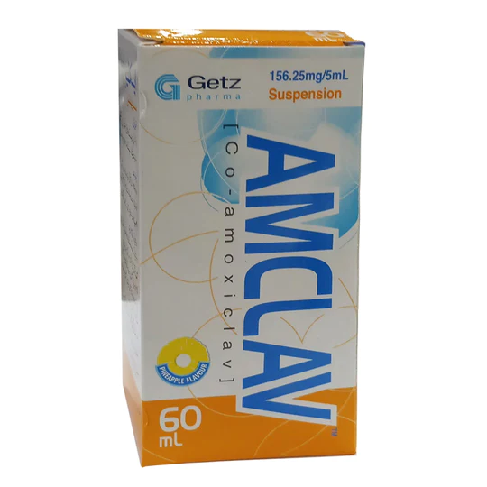 Amclav 156.25mg/5ml Suspension 60ml