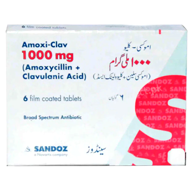 Amoxi Clav 1000mg Tablets (6s)