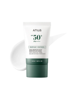 Anua heartleaf panthenol silky moisture mild screen spf50