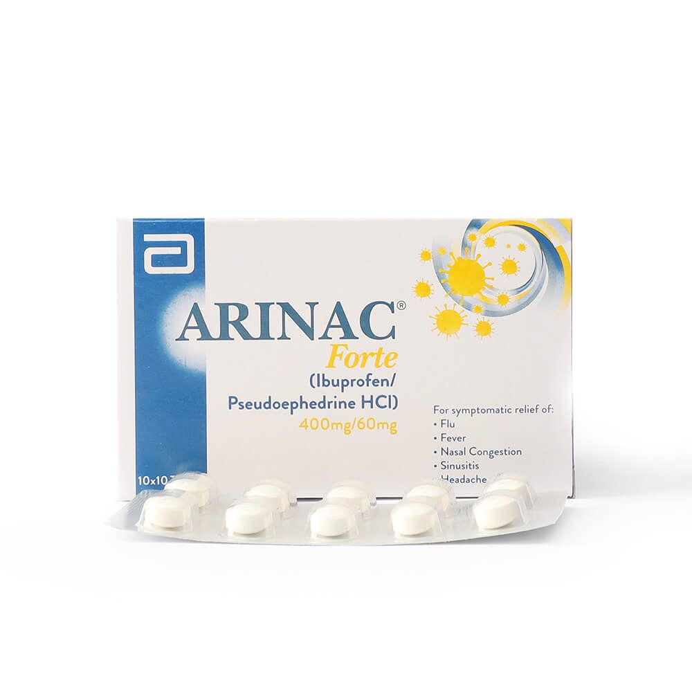 Arinac Forte 400mg/60mg Tablets (10s)