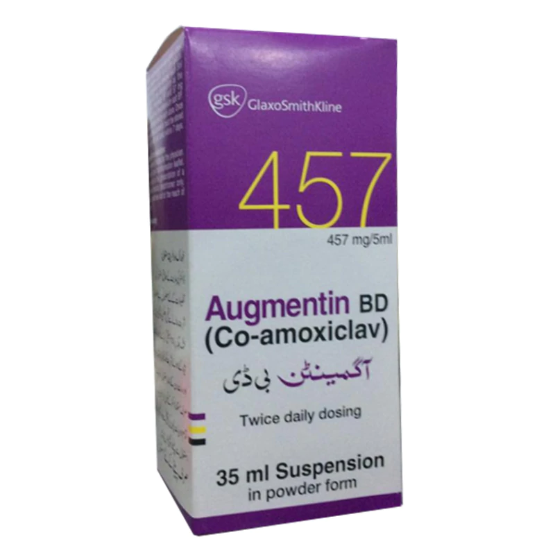 Augmentin Bd 457mg/5ml Suspension 35ml