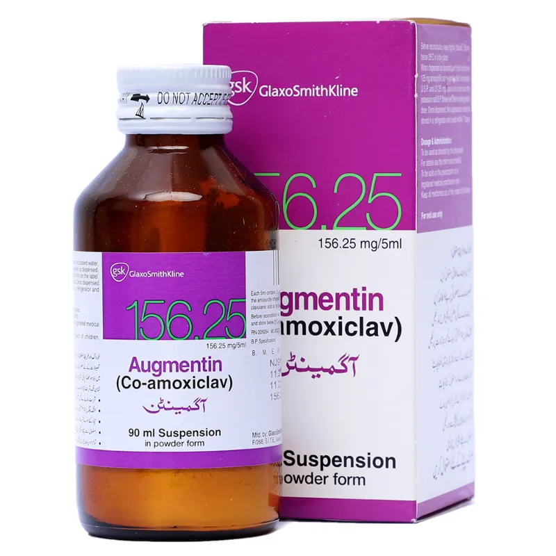 Augmentin 156.25mg/5ml Suspension 90ml