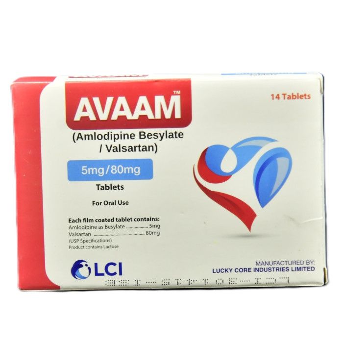 Avaam 5mg/80mg Tablets (14s)