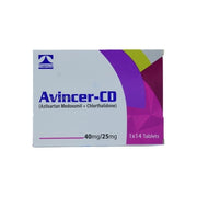 Avincer Cd 40mg 25mg Tabs 14s