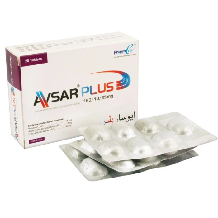 Avsar Plus 160mg/10mg/25mg Tablets (28s)