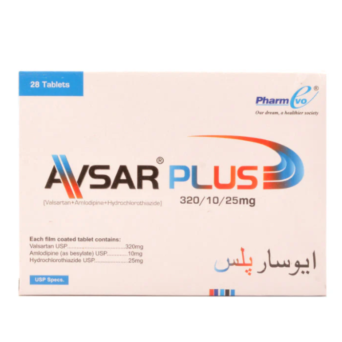 Avsar Plus 320mg/10mg/25mg Tablets (28s)
