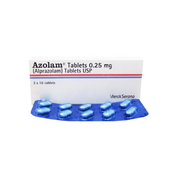 Azolam 0.25mg Tablets