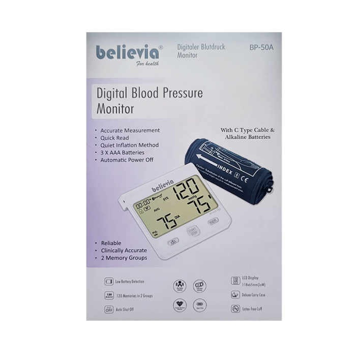 Bp Monitor Believia Bp0a Digital