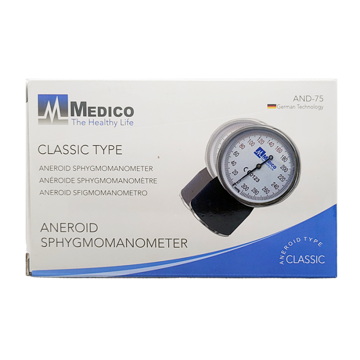 Bp Monitor Medico And-75 Aneriod Classic Sphygmomanometer