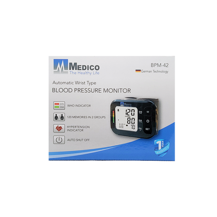 Bp Monitor Medico Bpm-42 Automatic Wrist Type