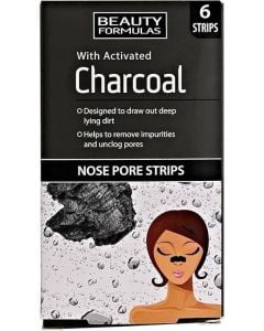 Beauty Formulas Nose Pore Strips Charcoal 6s