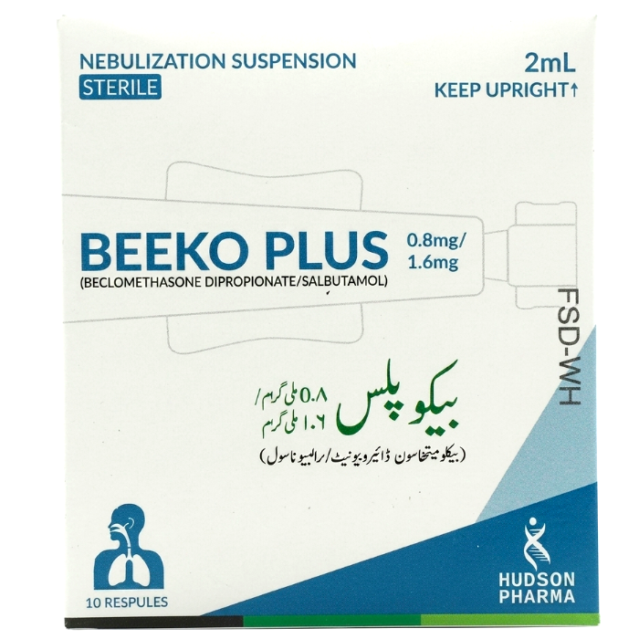 Beeko Plus 0.8mg/1.6mg Nebulization Suspension 2ml (10s)