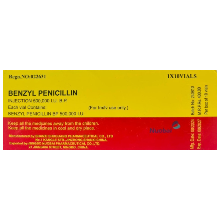 Benzyl Penicillin 500,000 Iu Injection (1s)