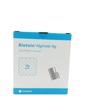 Biatain Alginate Ag 10x10cm 4x4in Ref 3760