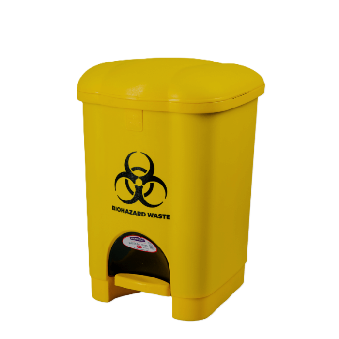 Biohazard Bin 18ltr Plastic Yellow