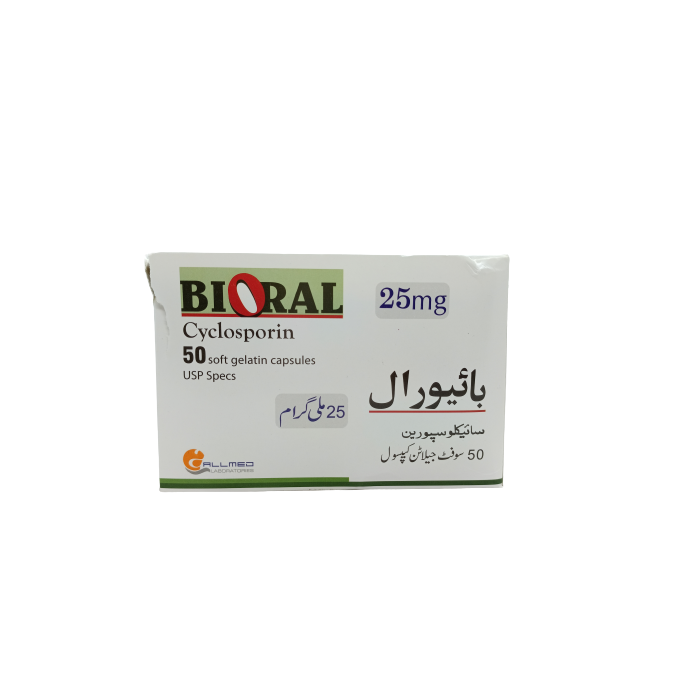 Bioral 25mg Softgel Capsules