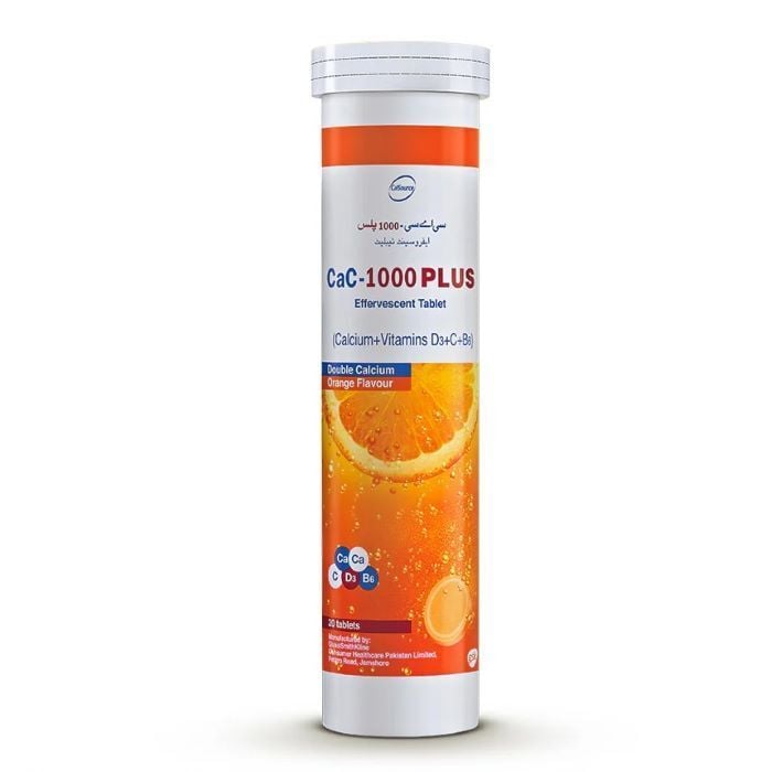 Cac 1000 Plus 20 Tablets Orange