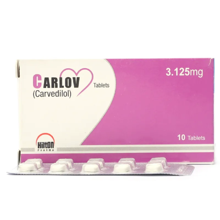 Carlov 3.125mg Tablets