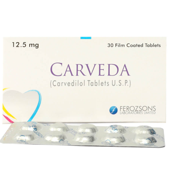 Carveda 12.5mg Tablets (30s)