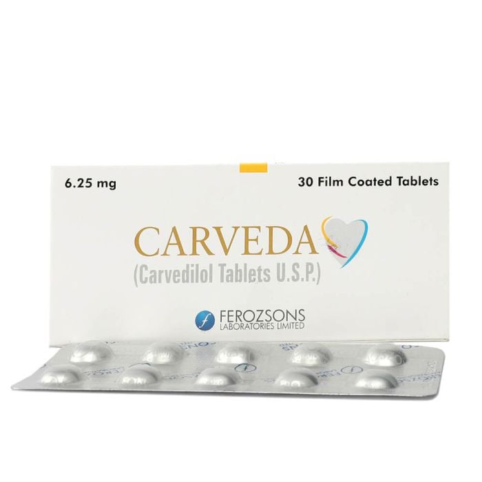 Carveda 6.25mg Tablets