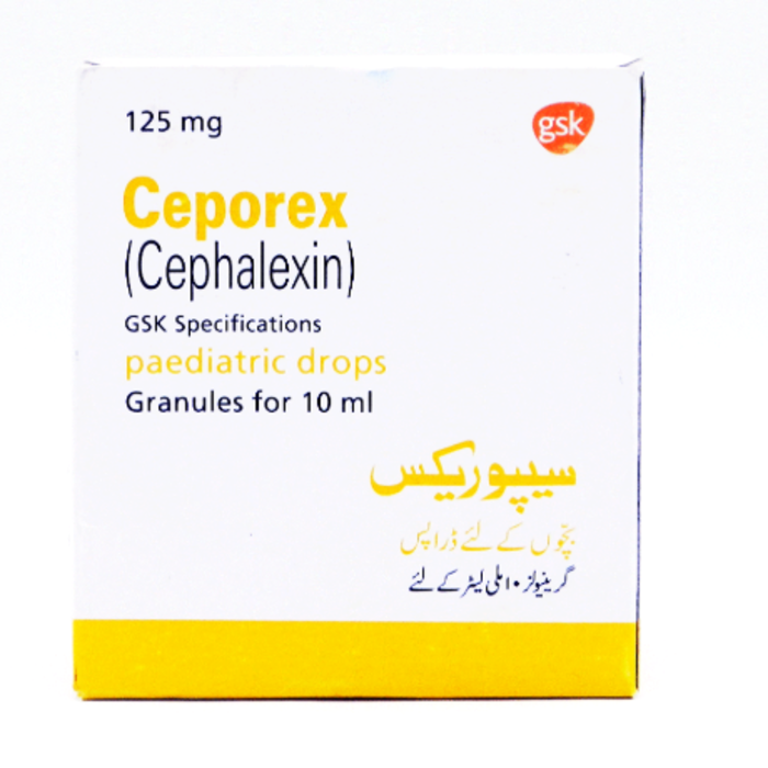 Ceporex 125mg Drops 10ml