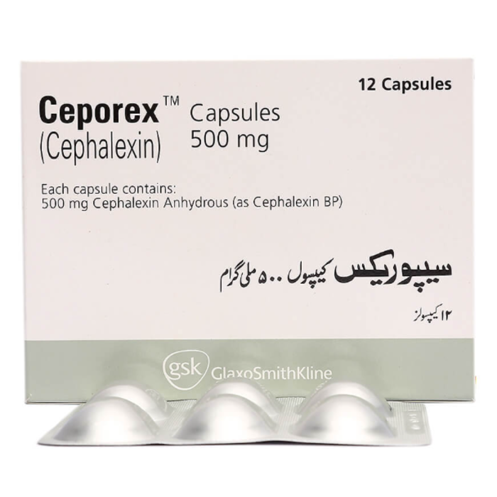 Ceporex 500mg Capsules (12s)