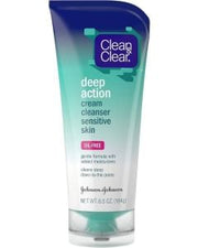 Clean Clear Deep Action Cream Cleanser Oil Free 184g