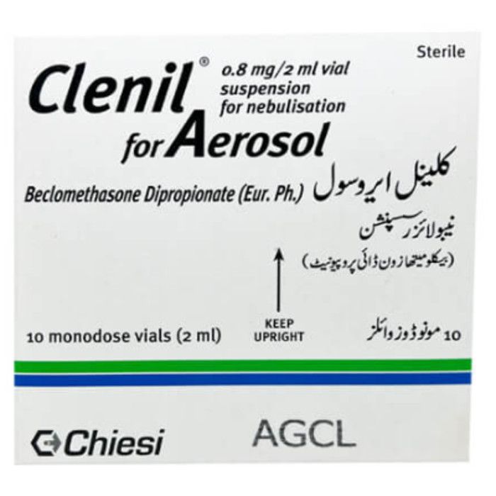 Clenil 0.5mg/2ml Vial Suspension For Nebulisation (10s)