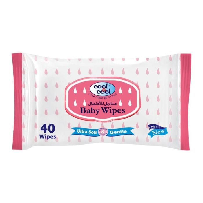 Cool & Cool Baby Wipes 40pcs