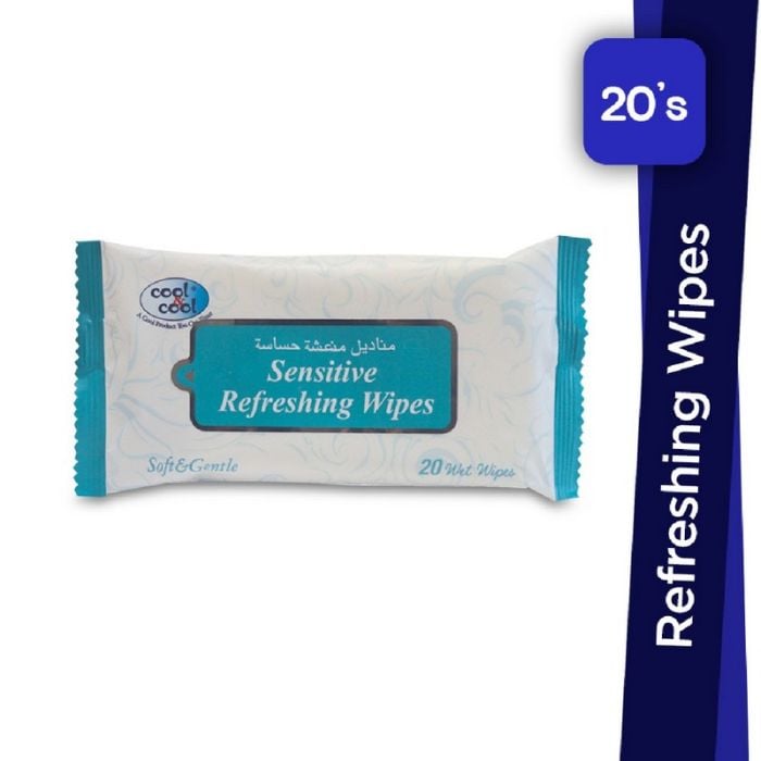Cool & Cool Wipes Sensitive Refreshing 20pcs