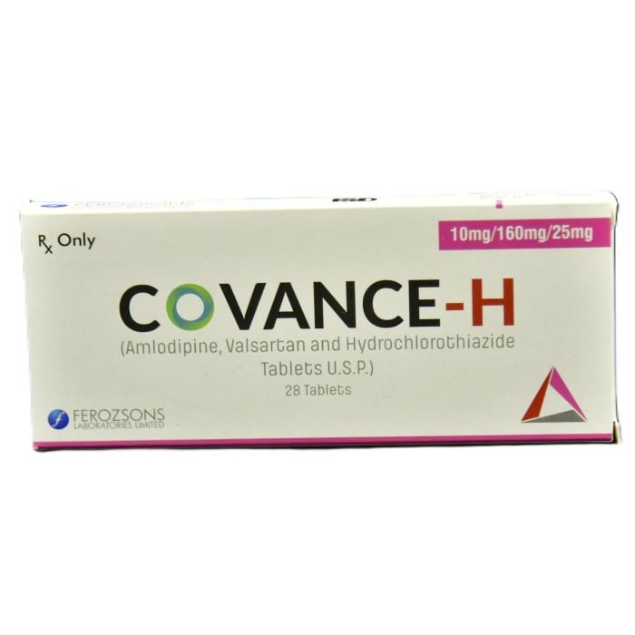 Covance H 10mg/160mg/25mg Tablets (28s)