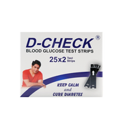 D-Check Glucose Monitoring Strips 25s