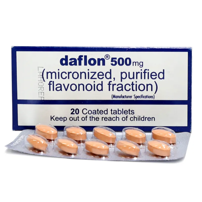 Daflon 500mg Tablets