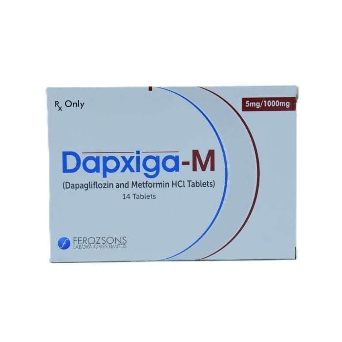 Dapxiga M 5mg 1000mg Tab 14s