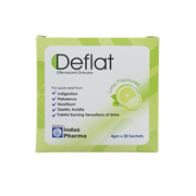 Deflat Effervescent Granules Lime Sachets 20s