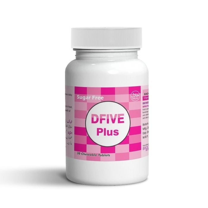 Dfive Plus Sugar Free Tablets 30s Chewable