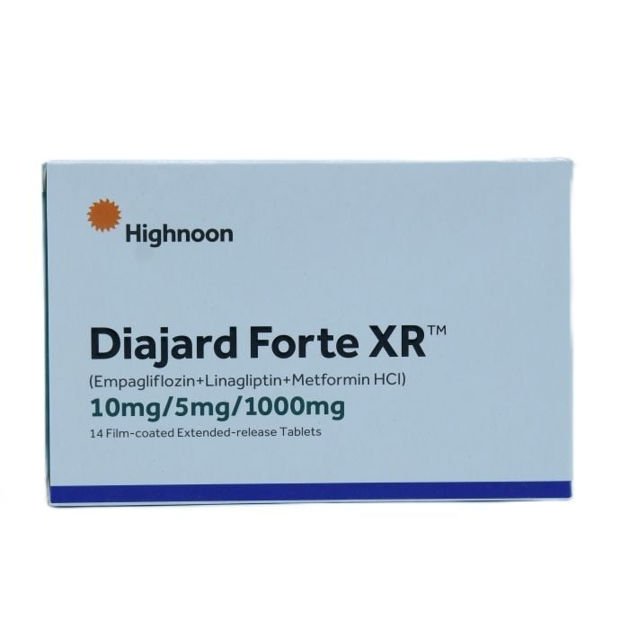 Diajard Forte Xr 10mg 5mg 1000mg Tablets 14s