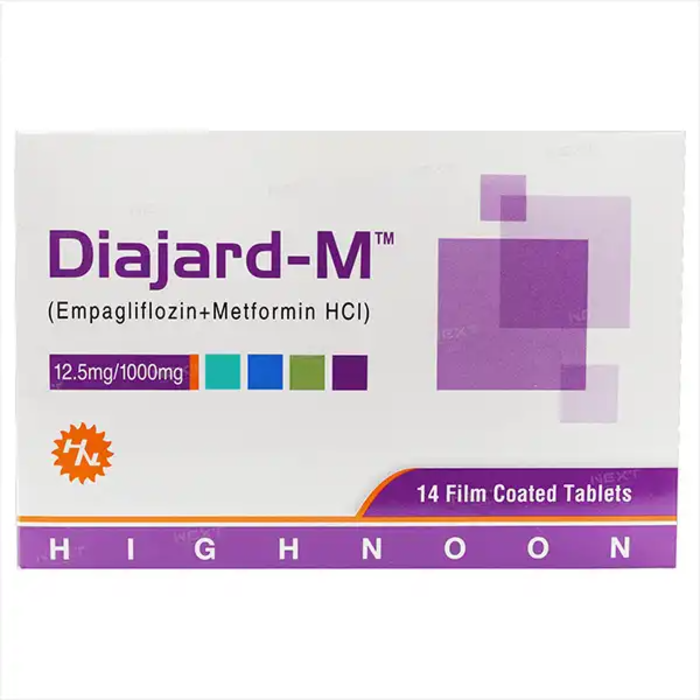 Diajard M 12.5mg/1000mg Tablets (14s)