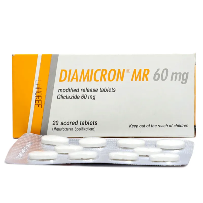 Diamicron Mr 60mg Tablets