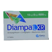 Diampa Lxr 10mg 5mg 1000mg Tablets 14s