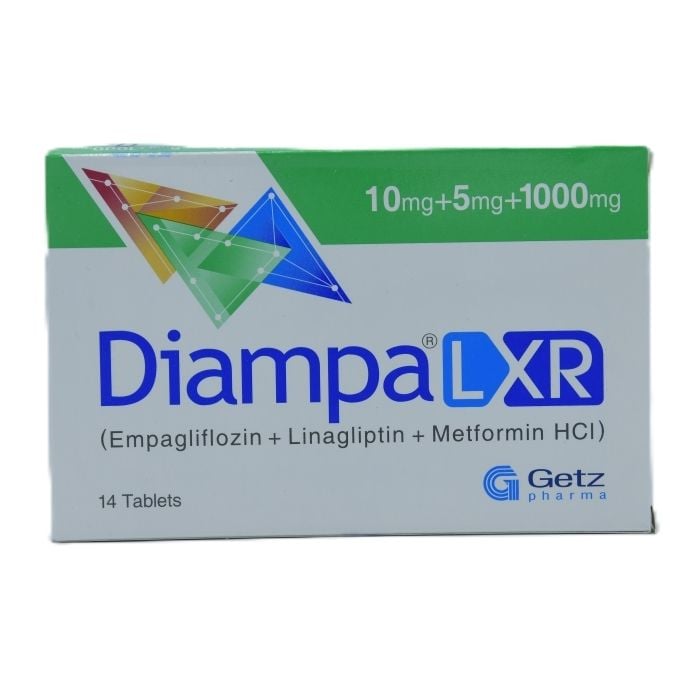 Diampa Lxr 10mg 5mg 1000mg Tablets 14s