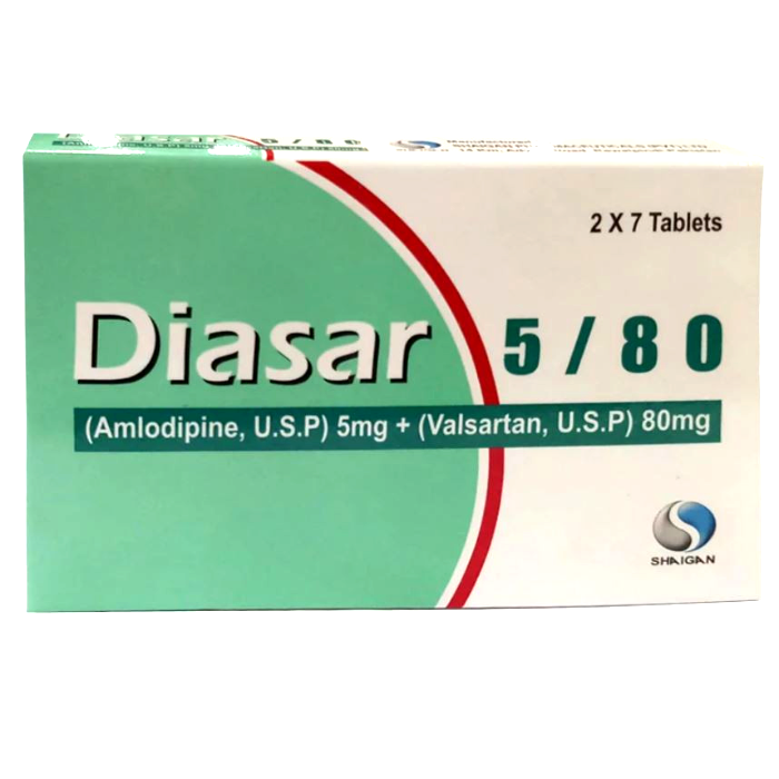 Diasar 5mg/80mg Tablets (14s)