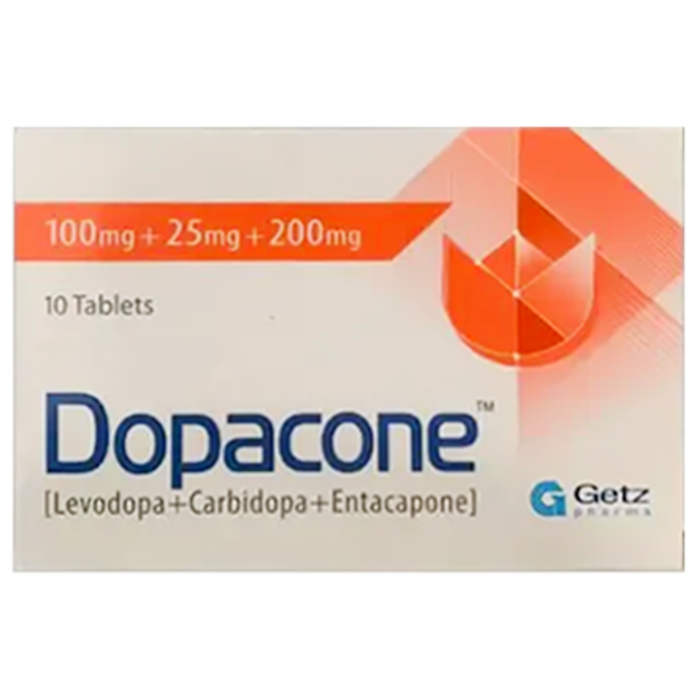 Dopacone 100mg/25mg/200mg Tablets (10s)