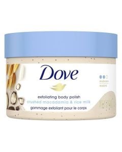 Dove Usa Body Polish 298gm Crushed Macadamia & Rice Milk