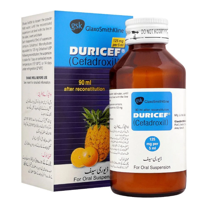 Duricef 125mg/5ml Suspension 90ml